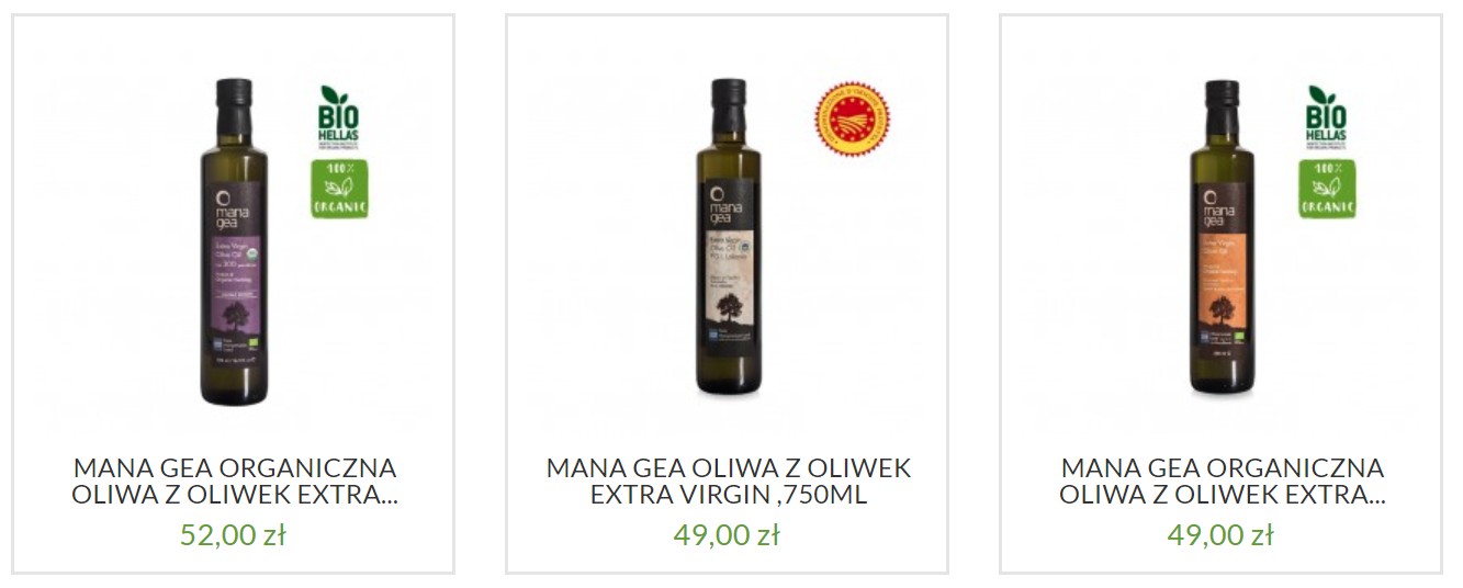 Najlepsze oliwy greckie BIO